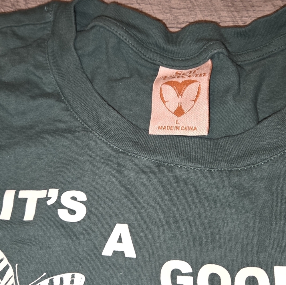 Self Esteem Green Graphic 'It's A Good Day' Cropped Tee - Picture 6 of 7